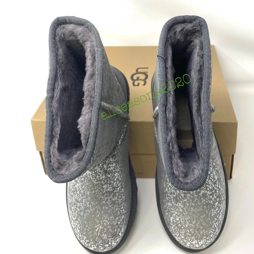 UGG 💥SALE!💥 Classic Short 2 Foil Glam Women’s Boots Size 7 1112092 - Picture 7 of 9